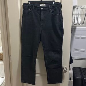 Abercrombie & Fitch Dark Curve Love Black Jeans